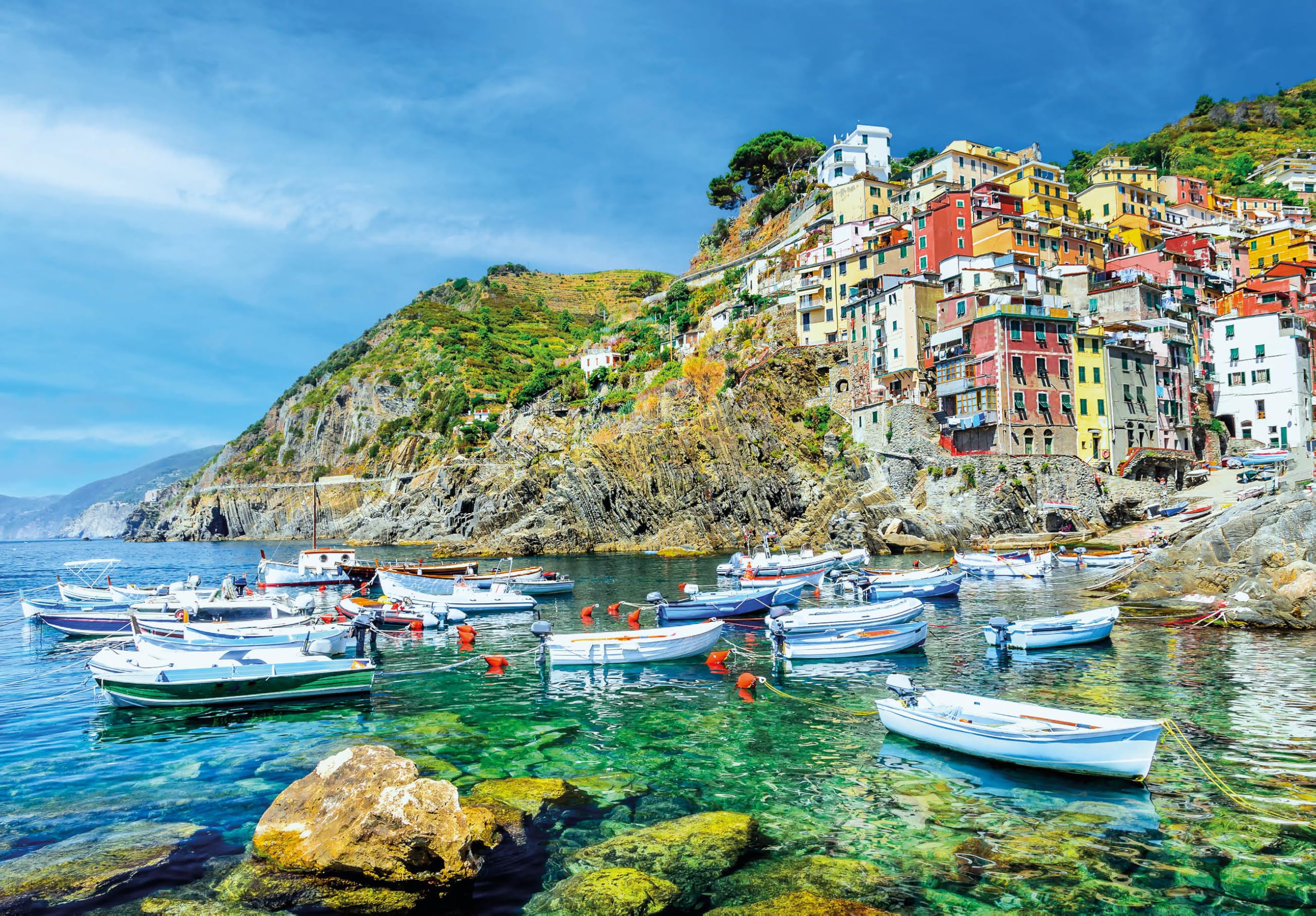Riomaggiore, Cinque Terre 1000 Piece Jigsaw Puzzle; British Landmarks; Eco-Friendly, Gift for Adults & Families
