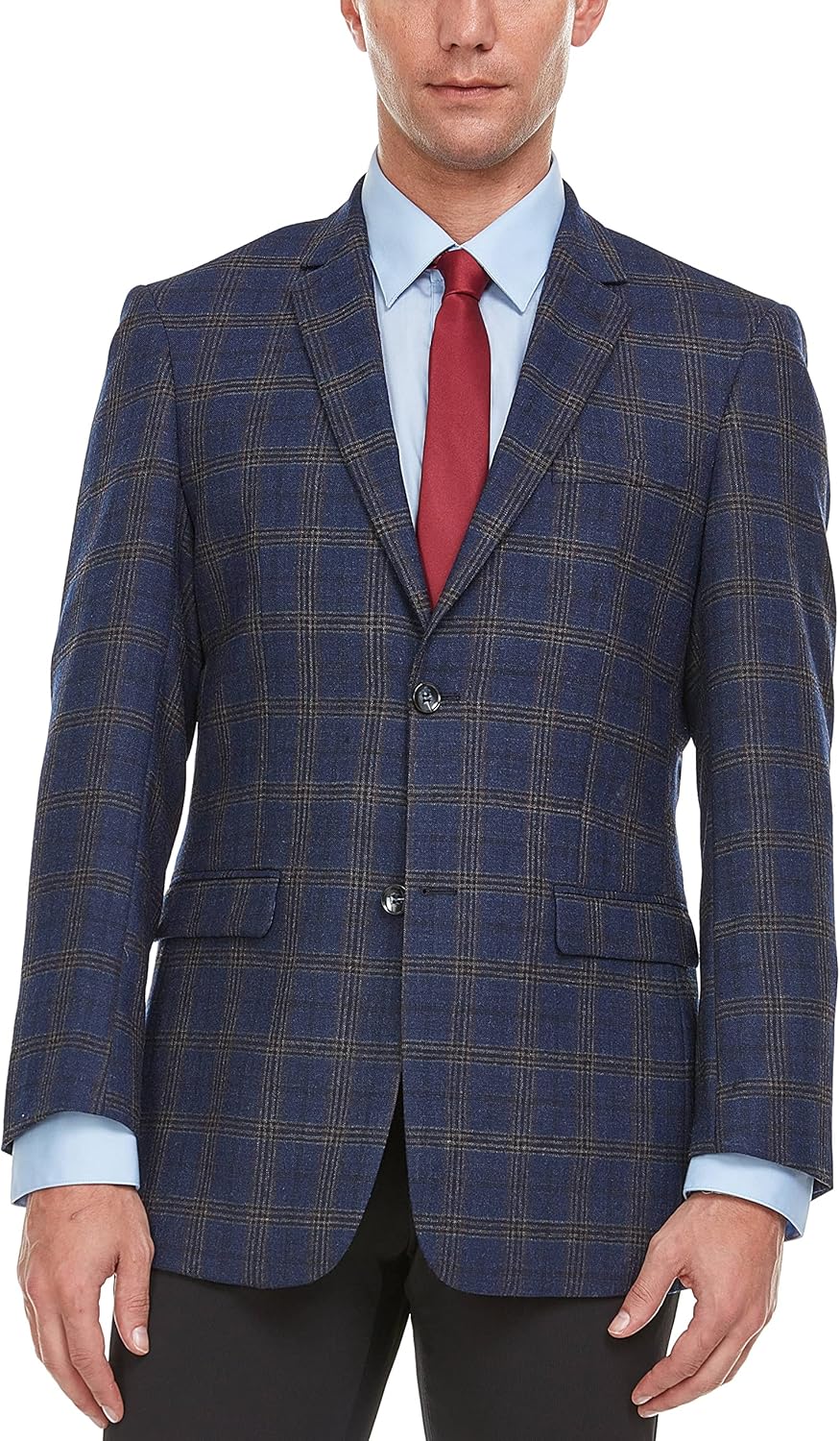 Adam Baker Men's Single Breasted Ultra Slim Fit Wool Blazer/Sport Coat - Many Styles and Colors