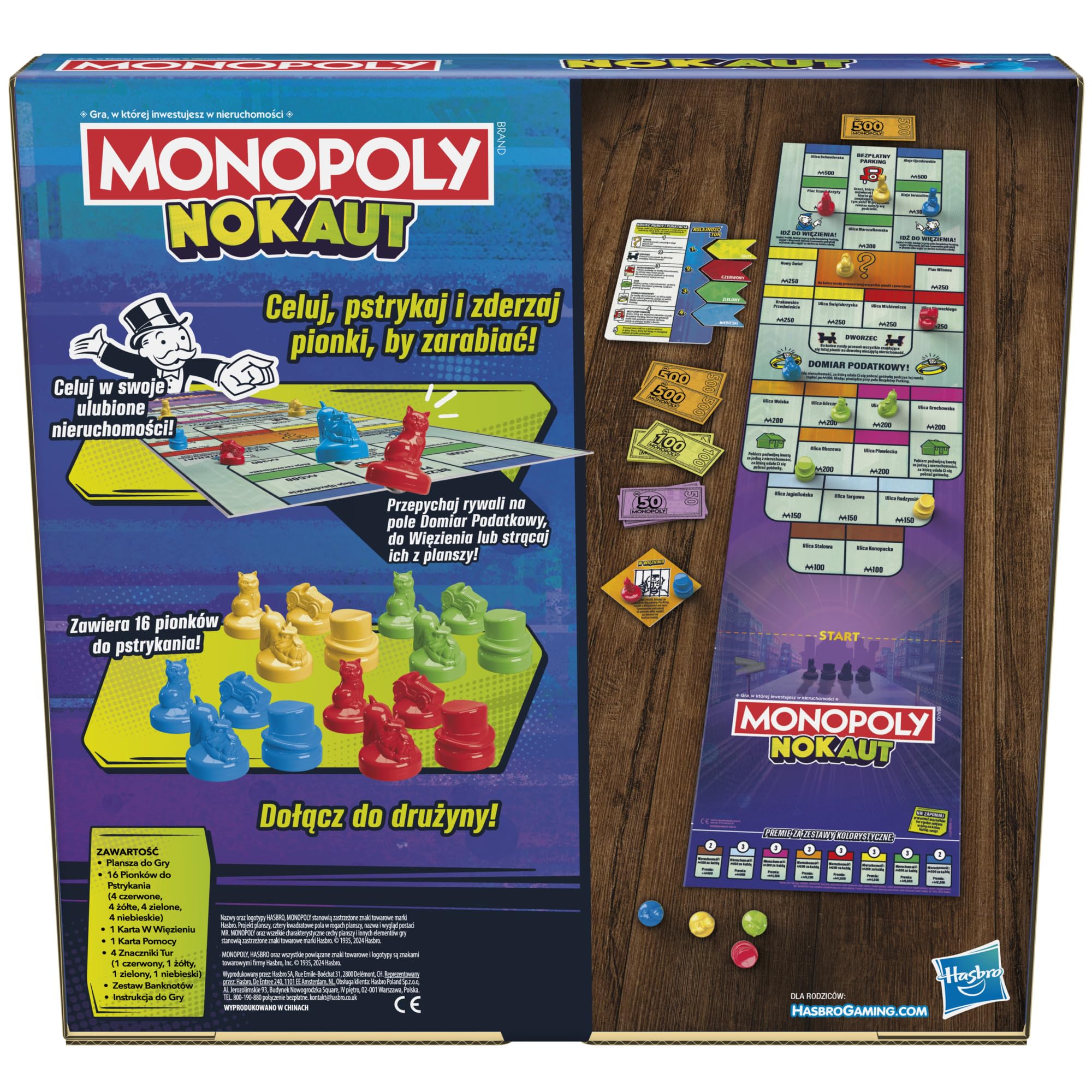 Hasbro Jeu de société social en famille Monopoly Nokaut