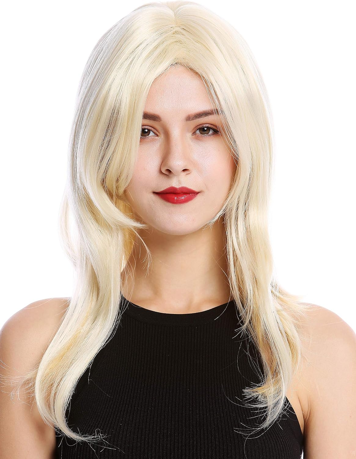 WIG ME UP, GFW2078-LG26+613 Lady Quality Wig shoulder-length short middle parting light blond mix - Image 3