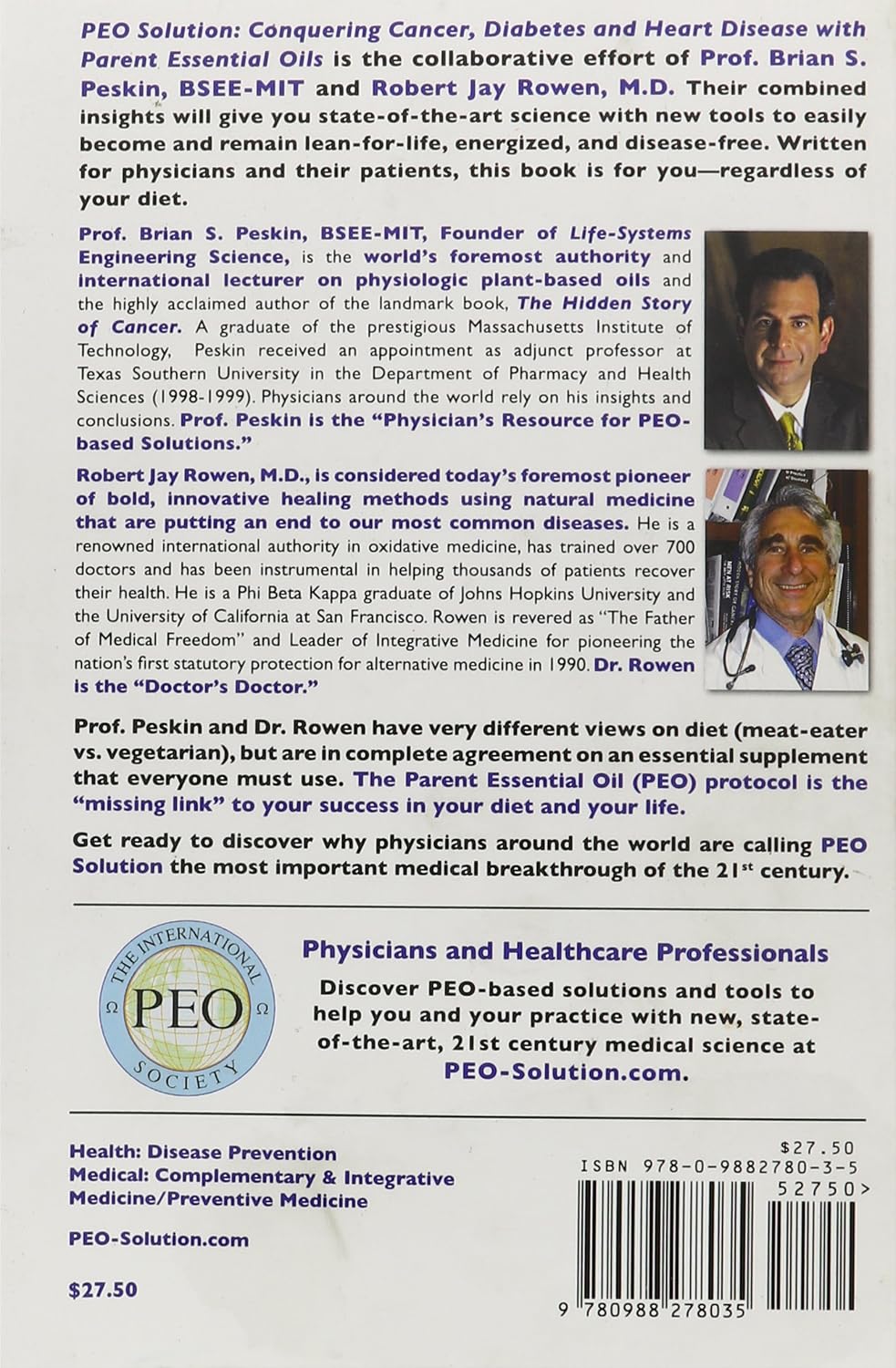 PEO Solution: Conquering Cancer, Diabetes and Heart Disease with Parent Essential Oils