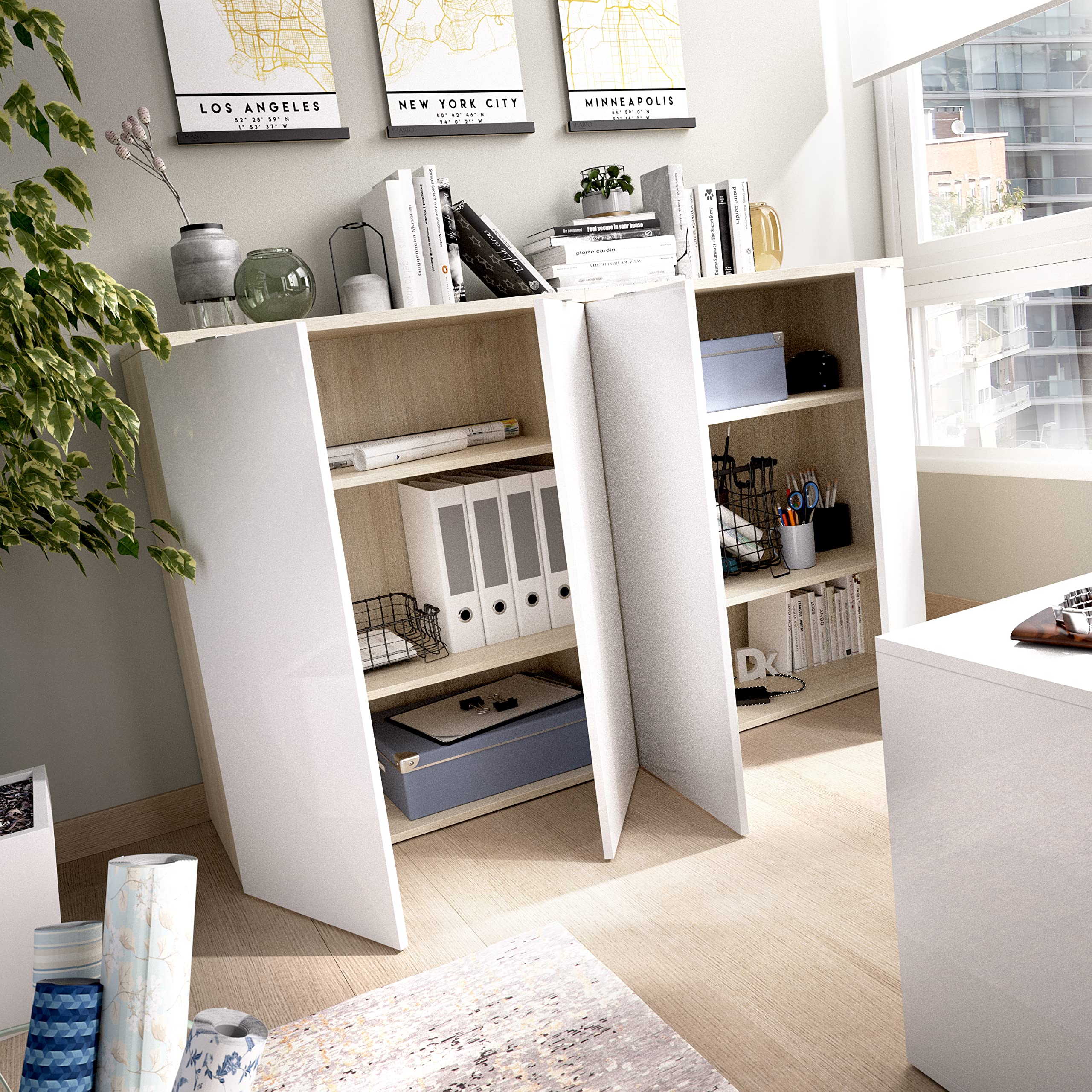 DEKIT GRUPO RIMOBEL Armario bajo 2 Puertas, Madera, 79x96x40 cm