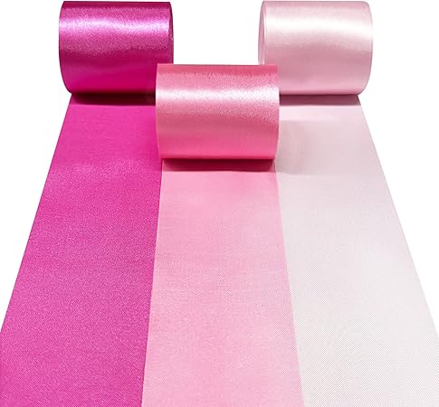 Amazon.com: Hot Pink Satin Ribbon 65.7Yd × 1.97