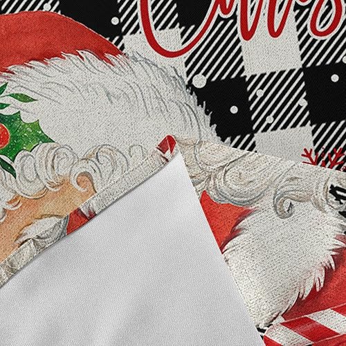 Miniatura 7 de ZOE GARDEN Christmas Santa Round Tablecloth Waterproof & Stainproof Tablecloths, Wipeable Table Cloth Wrinkle-Free for DiningPartyWedding Winter