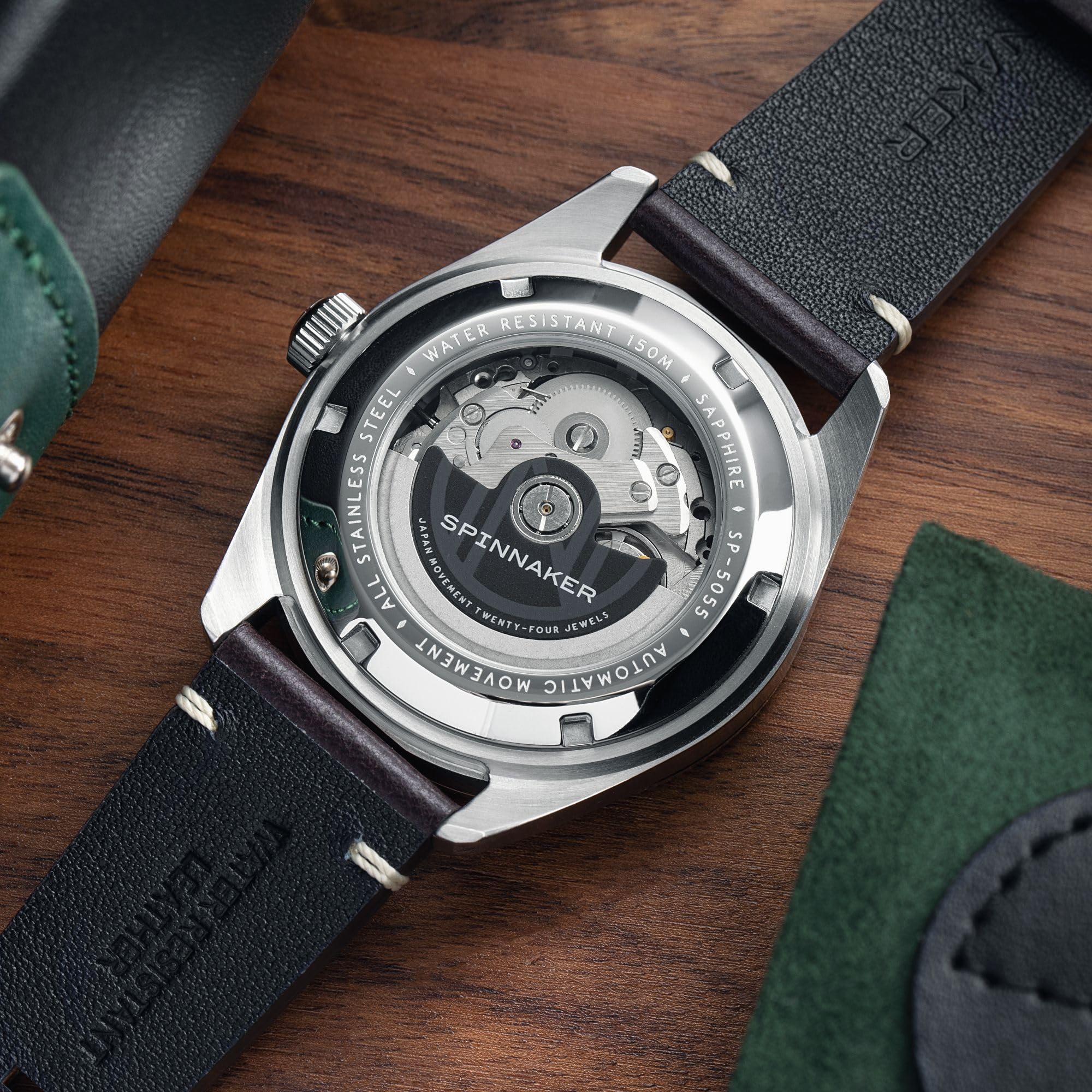 Spinnaker Fleuss SP-5055 - Orologio automatico da uomo, con cinturino in pelle, 43 mm