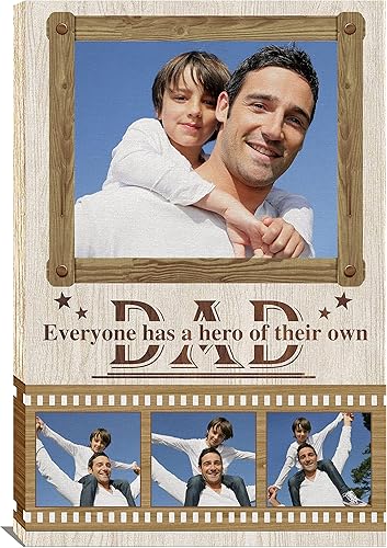 Dazella Lienzo de regalo personalizado para el DĂa del Padre con tu foto, regalo de cumpleaños Ăşnico para marido o papá, lienzo personalizado para Dazella Lienzo de regalo personalizado para el DĂa del Padre con tu foto, regalo de cumpleaños Ăşnico para marido o papá, lienzo personalizado para