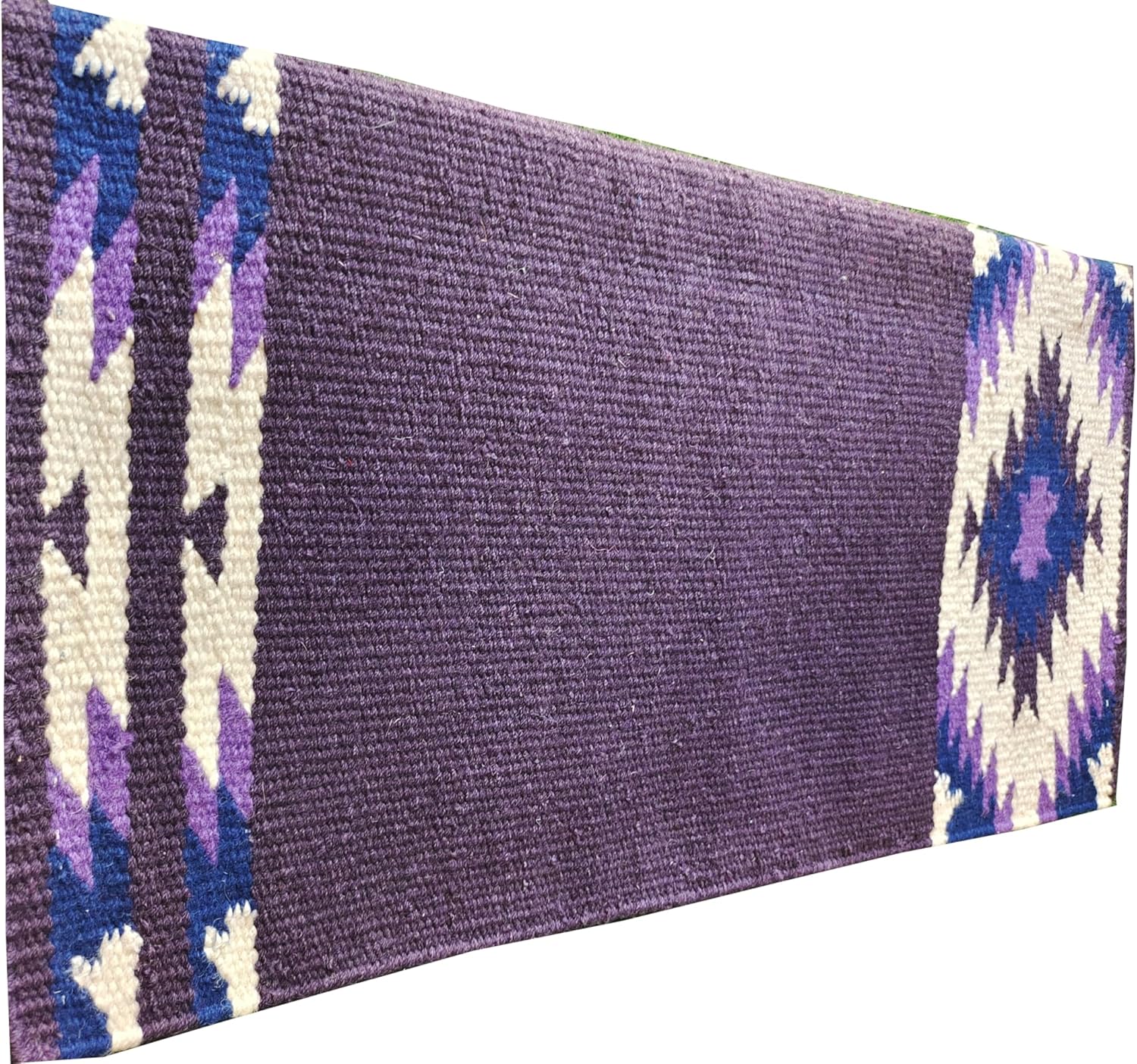 HUMAYL Saddlery Saddle Pad/Blanket for Horses Western Show Horse Saddle Blanket New Zealand Design Handmade Wool Saddle Blanket Top Wool Saddle Pad Regular Size : 34" L x 36" W x 1" inches PAD0253