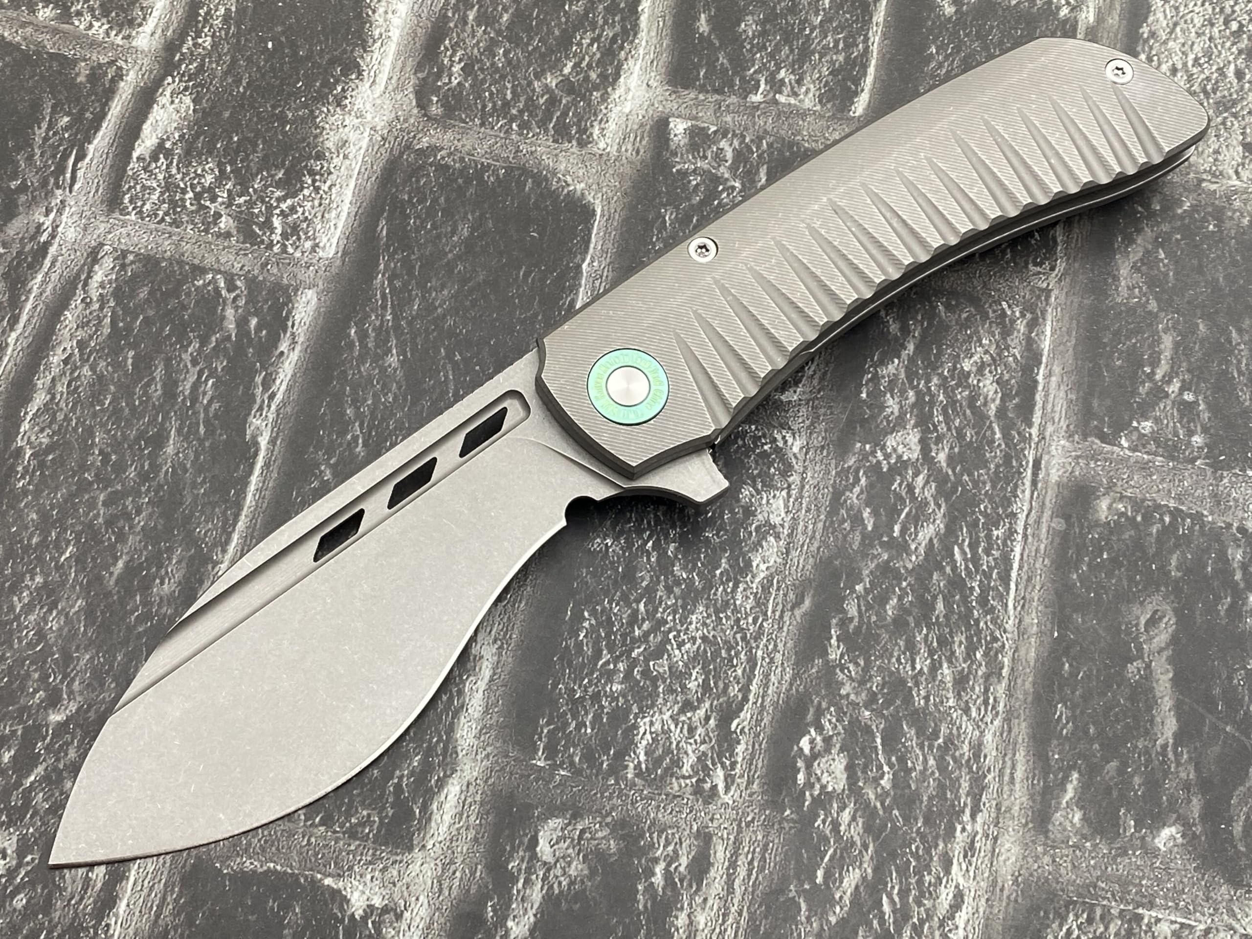 Amazon.com: TWO SUN TS411-14C28N-Sand Folding Knife Titanium