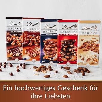 Lindt 1 34% Hazelnuts With Dark Chocolate Bar, 150G