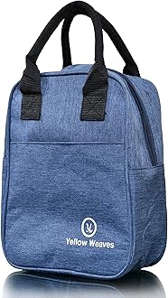 Yellow Weaves Insulated Travel Lunch/Tiffin/Storage Bag for Office, College & School, (Blue)