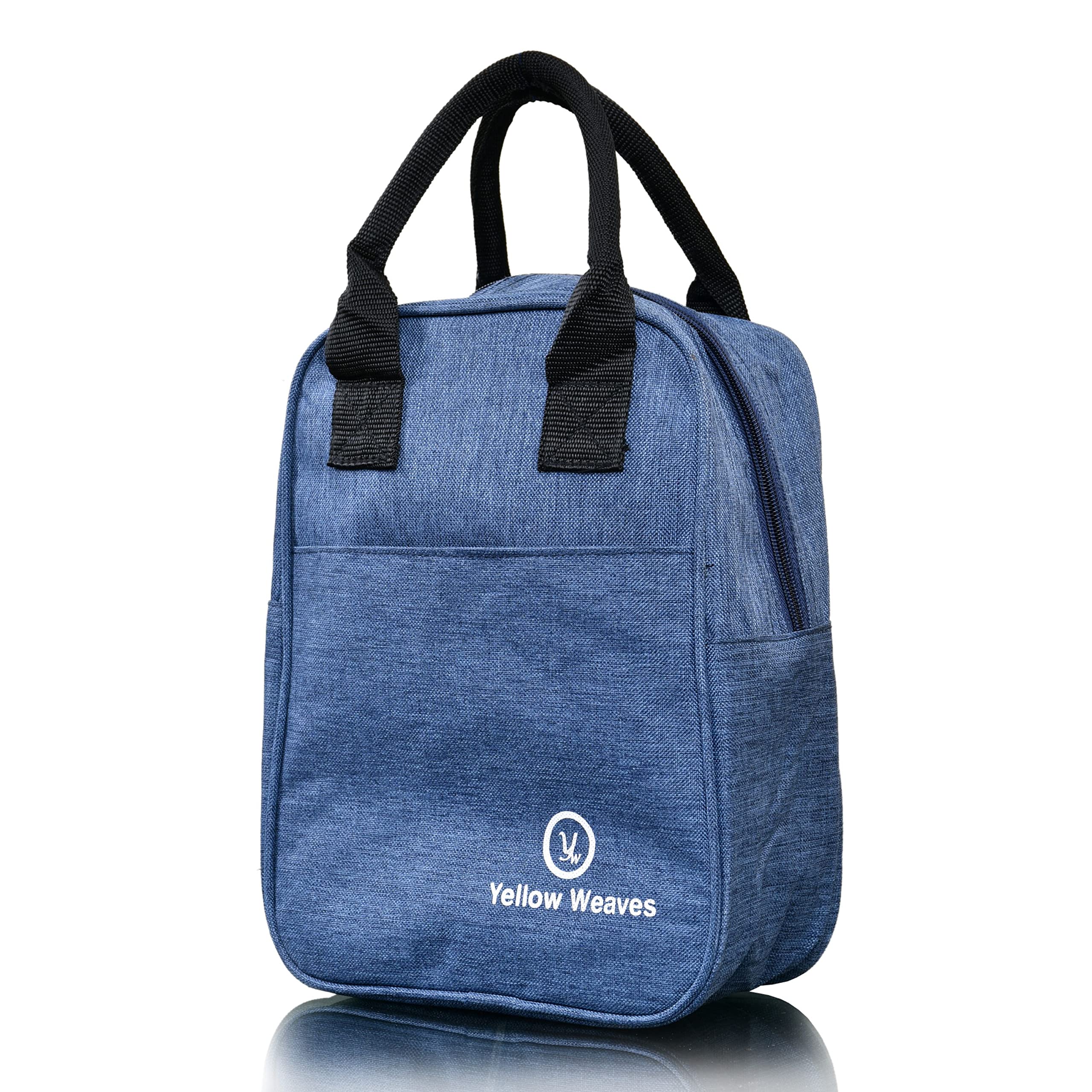 Yellow Weaves Insulated Travel Lunch/Tiffin/Storage Bag for Office, College & School, (Blue)