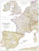 National Geographic: Western Europe 1950 - Historic Wall Map Series - 30 x 38 inches - Laminated