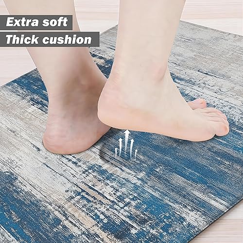 Miniatura 10 de chiinvent Tapetes de cocina acolchados antifatiga para el suelo de la cocina, tapete verde de espuma viscoelástica, alfombras de cocina bohemias,