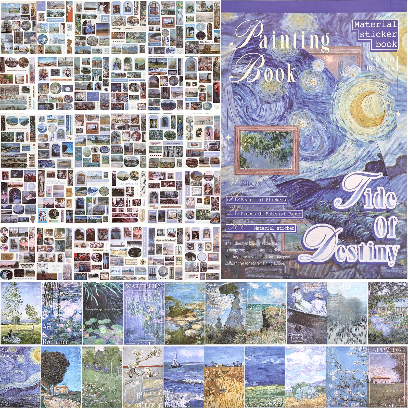 Autocollants washi sans transparence pour scrapbooking et journal intime adulte