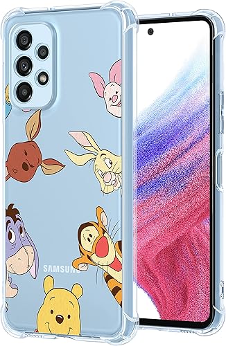 Coralogo Funda de TPU para Samsung Galaxy A53 5G, lindo personaje kawaii de dibujos animados, divertido diseño único, moderno, elegante, suave, para