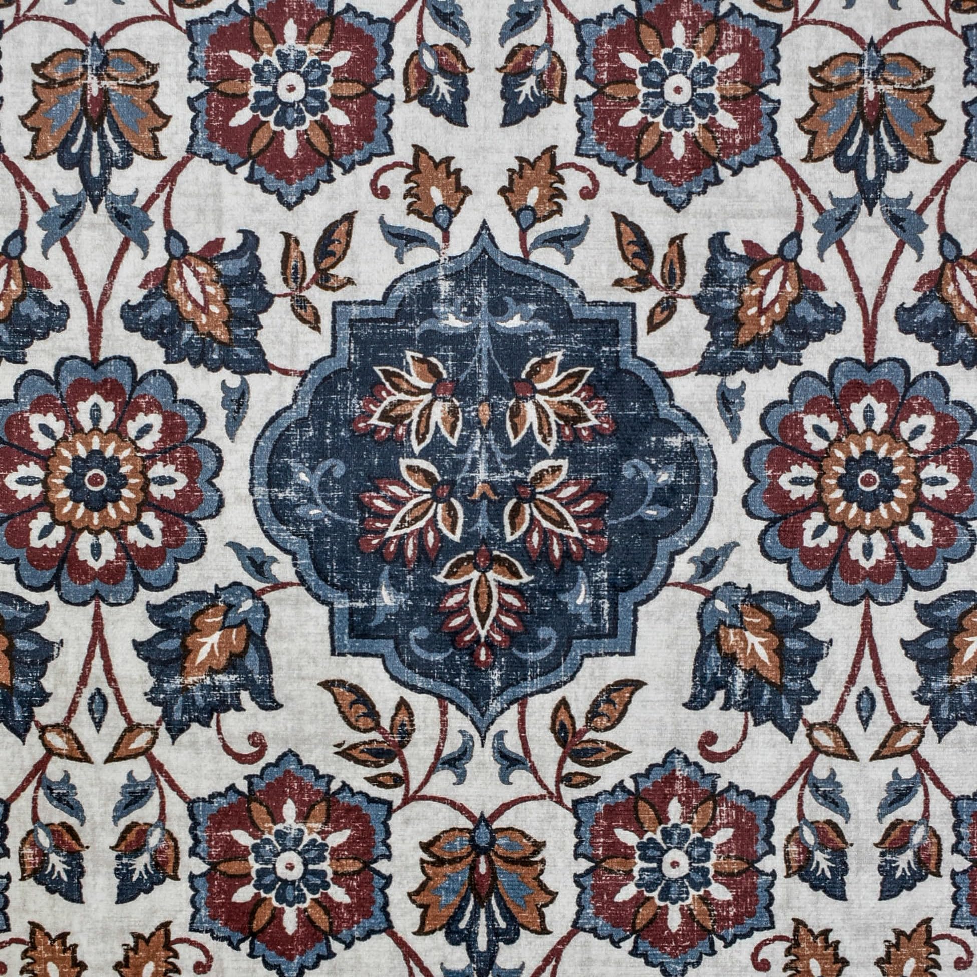 Fabric Mart Bezpośrednio Niebieski, brązowy i ecru Drukowany aksamit Tkanina Na metry, 6 metrów ciągłych 137 cm szerokość Geometryczny Niebieski Hurtowy Aksamit Tapicerka Tkanina Do Zasłony