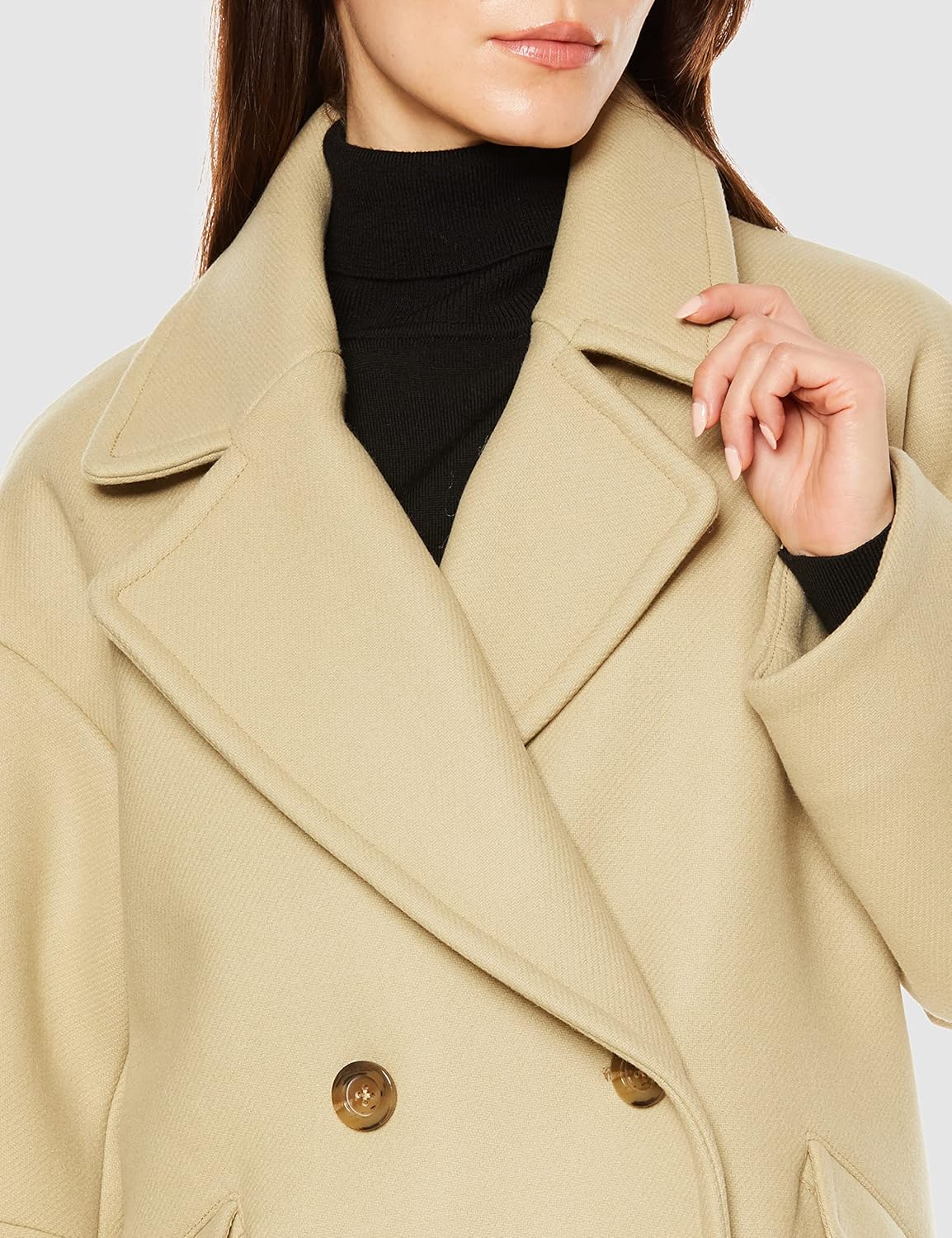 スナイデル] Sustainaウールコクーンダブルコート SWFC225016