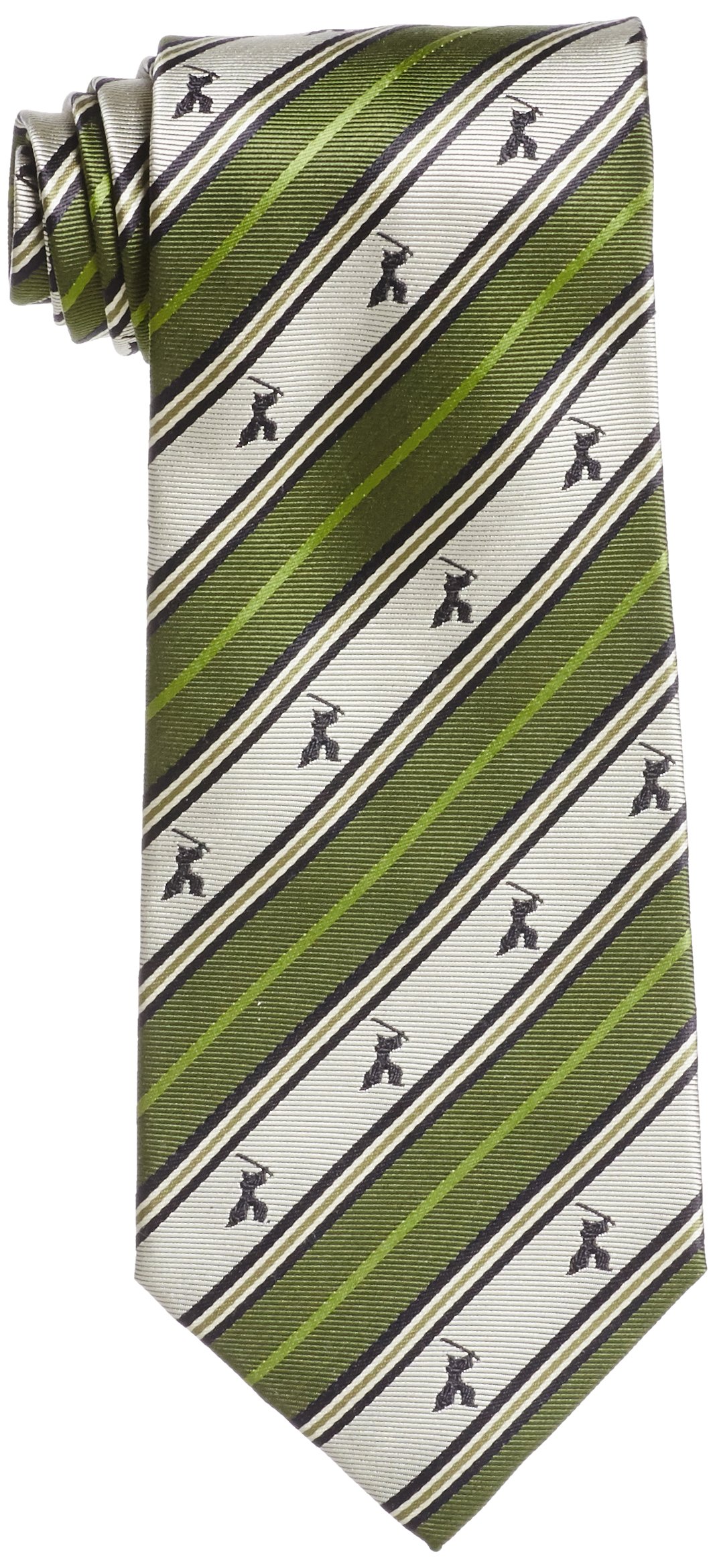 FORTUNA Tokyo Men’s Jacquard Woven 100% Nishijin Kyoto Silk Tie -16. Samurai Striped Pattern Made in Japan