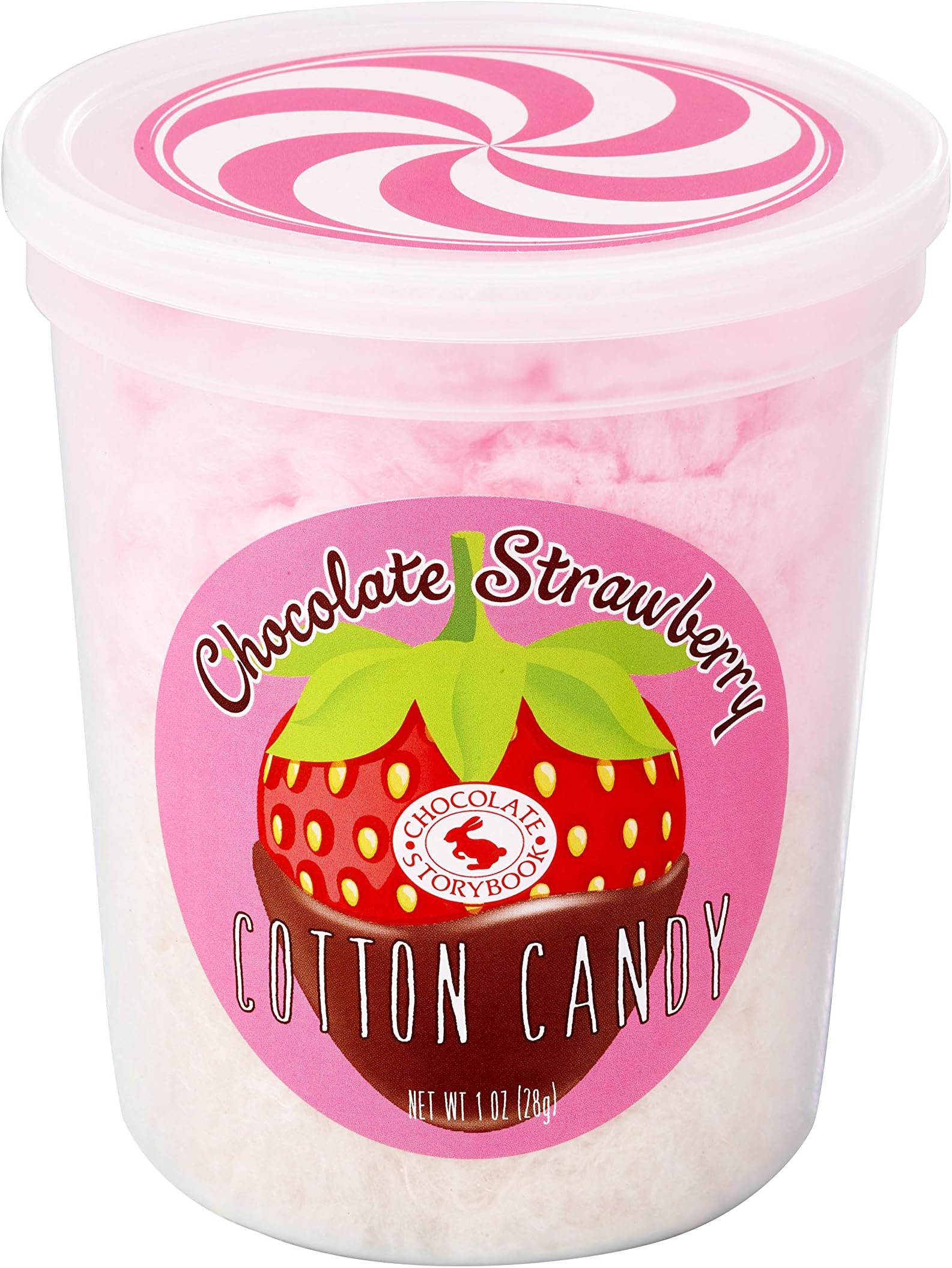 Chocolate Strawberry Gourmet Flavored Cotton Candy โ Unique Idea for Holidays, Birthdays, Gag Gifts, Party Favors