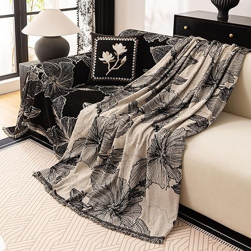 Miniatura 9 de DREAMINGO Paisley - Funda de sofá verde de lujo, fundas de sofá jacquard de lujo, protector de sofá para perros, fundas de sofá biplaza de felpilla