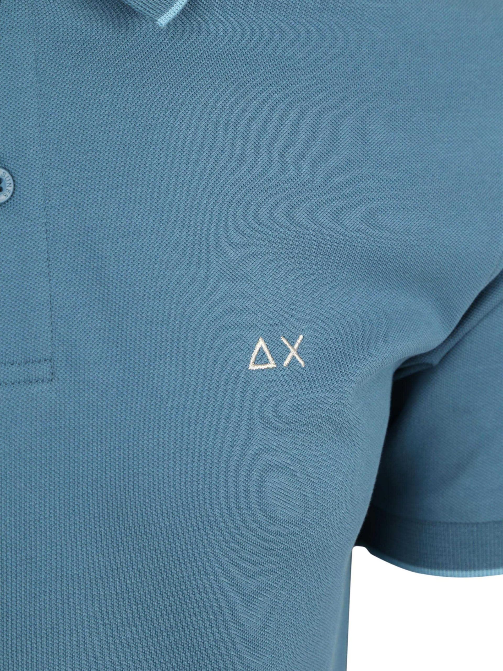 Sun68 Polo Shirt Kleine Streifen Kragen