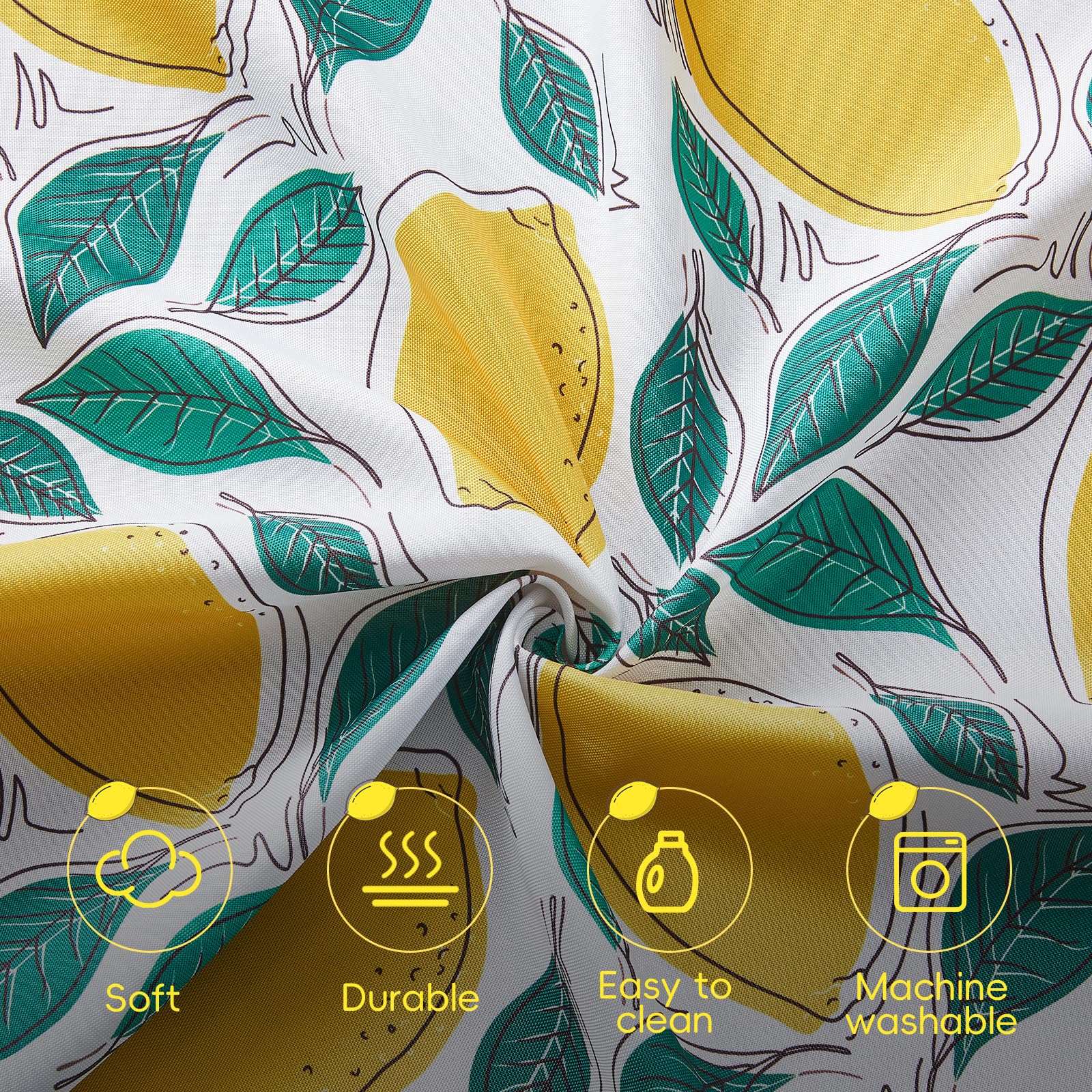 Softalker Tovaglia da Esterno Rotonda 140 cm Bianca Antimacchia e Impermeabile con Texture Lino, Elegante, per 4-6 Posti, Ideale per Tavolo da Giardino, Balconi, Feste, Compleanni, 210 GSM