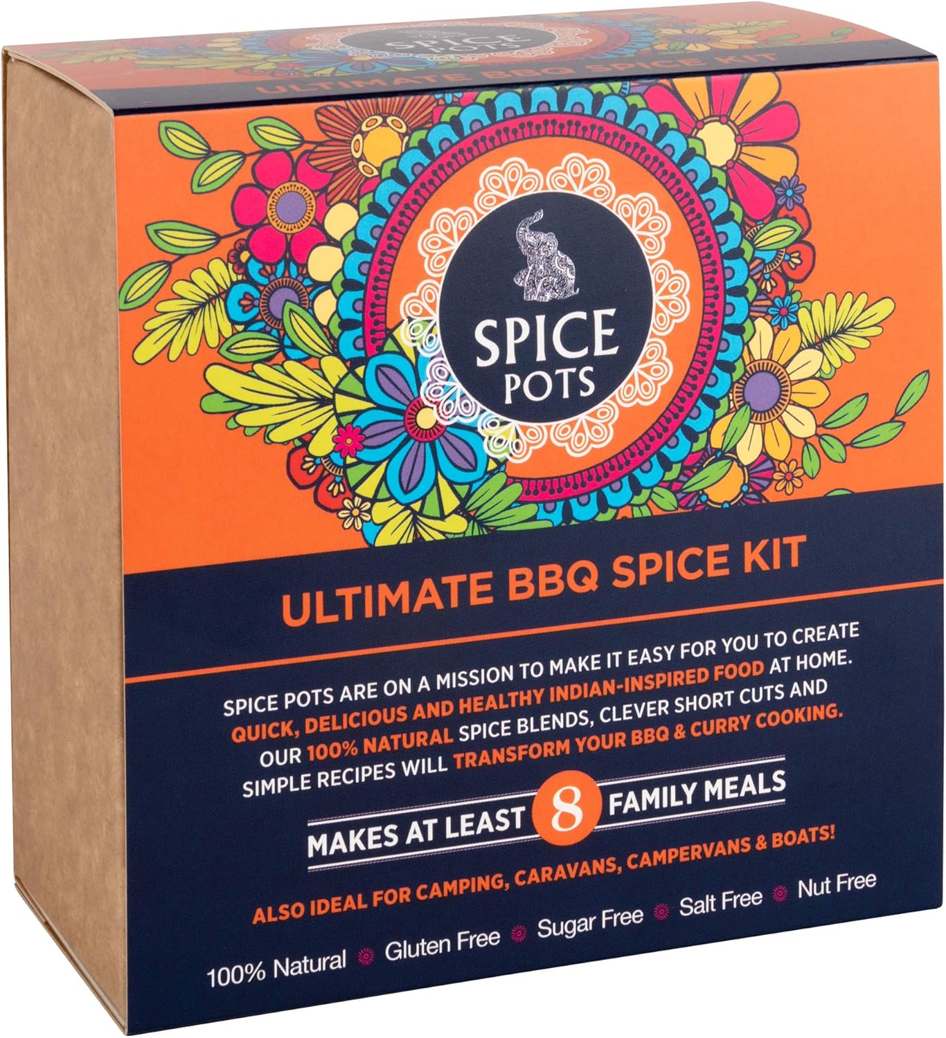 Spice Pots BBQ Spice Kit BBQ Seasoning Kit 4 x 40g BBQ Spice Mix