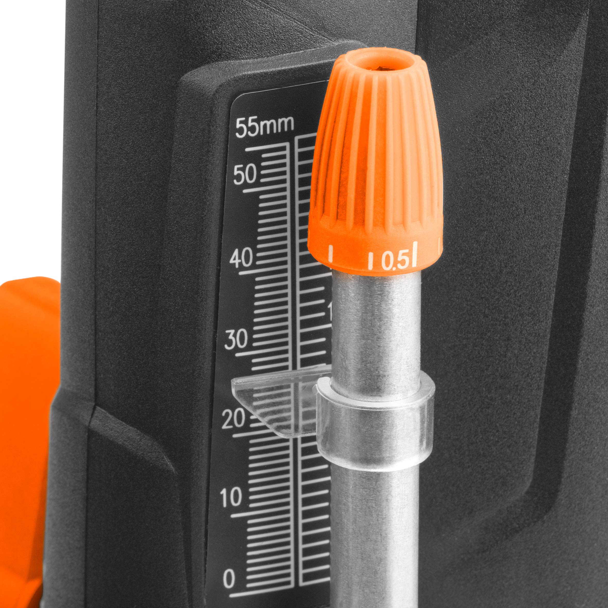 Meister Fresa superiore 1200 W, MOF1200-1 – Controllo della velocità – Blocco mandrino – Aspirazione polvere – Profondità di fresatura precisa regolabile – Con attacco parallelo, manicotto di copia e