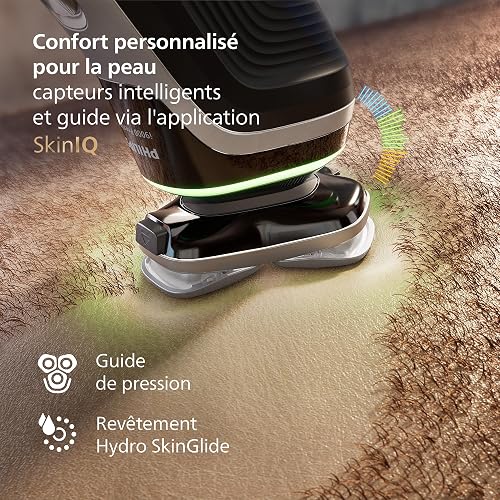 Philips Rasoir i9000 Prestige, Rasoir électrique sec et humide, Dark Slate Nova, avec technologie Skin IQ, système Triple Lift & Cut, lames rotatives 360 Dual SteelPrecision, modèle XP9204/10 - 7