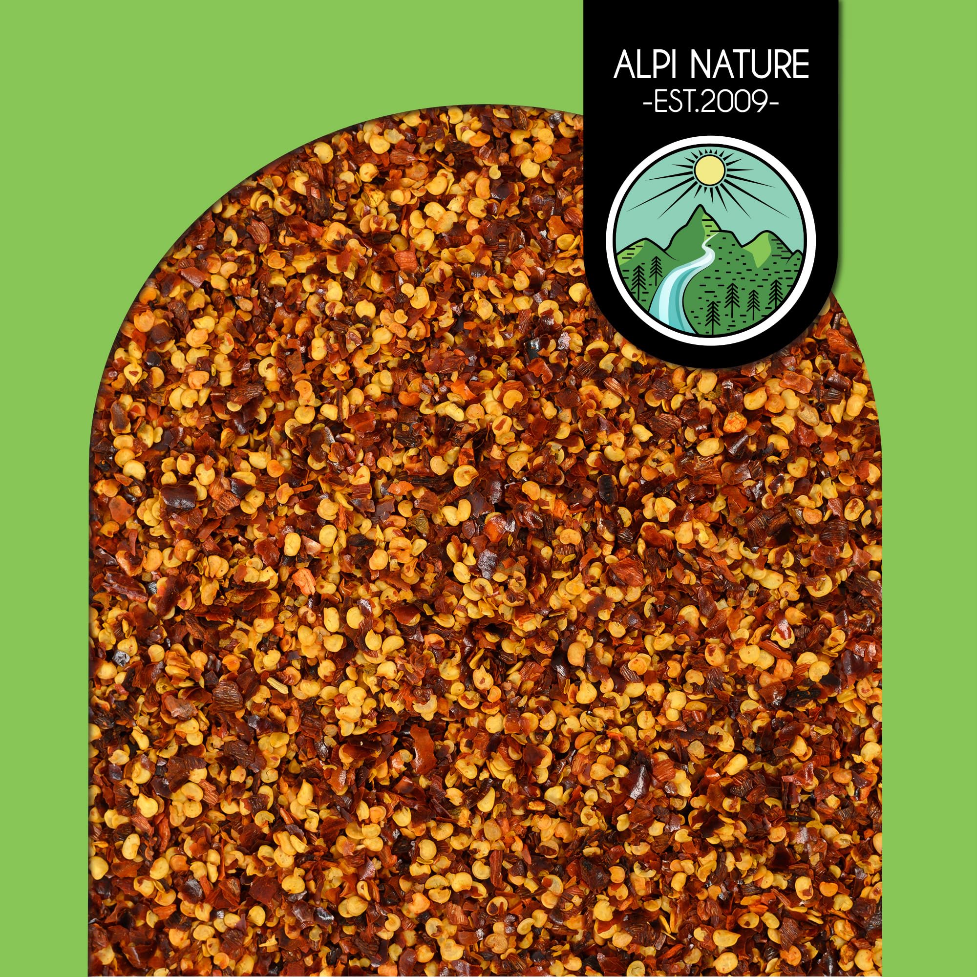 Alpi Nature Płatki Chili 500g, Suszone Papryczki Chili Capsicum Annuum, Ostre Płatki Chili do Gotowania | Capsicum annuum, ostre przyprawy, idealne do pizzy, dań z makaronu, sałatek i zup