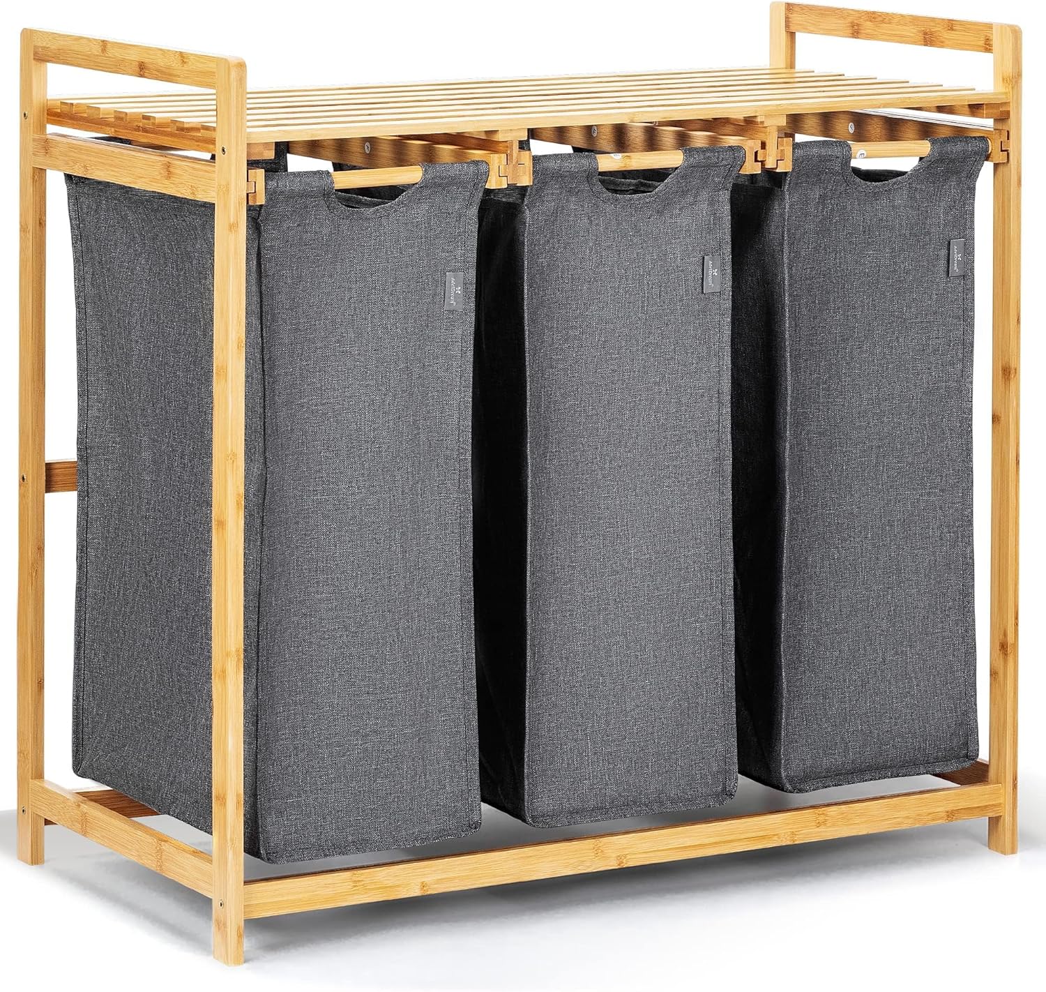 ADEL DREAM Laundry Basket 150L 3 Compartments, Extendable And Removable