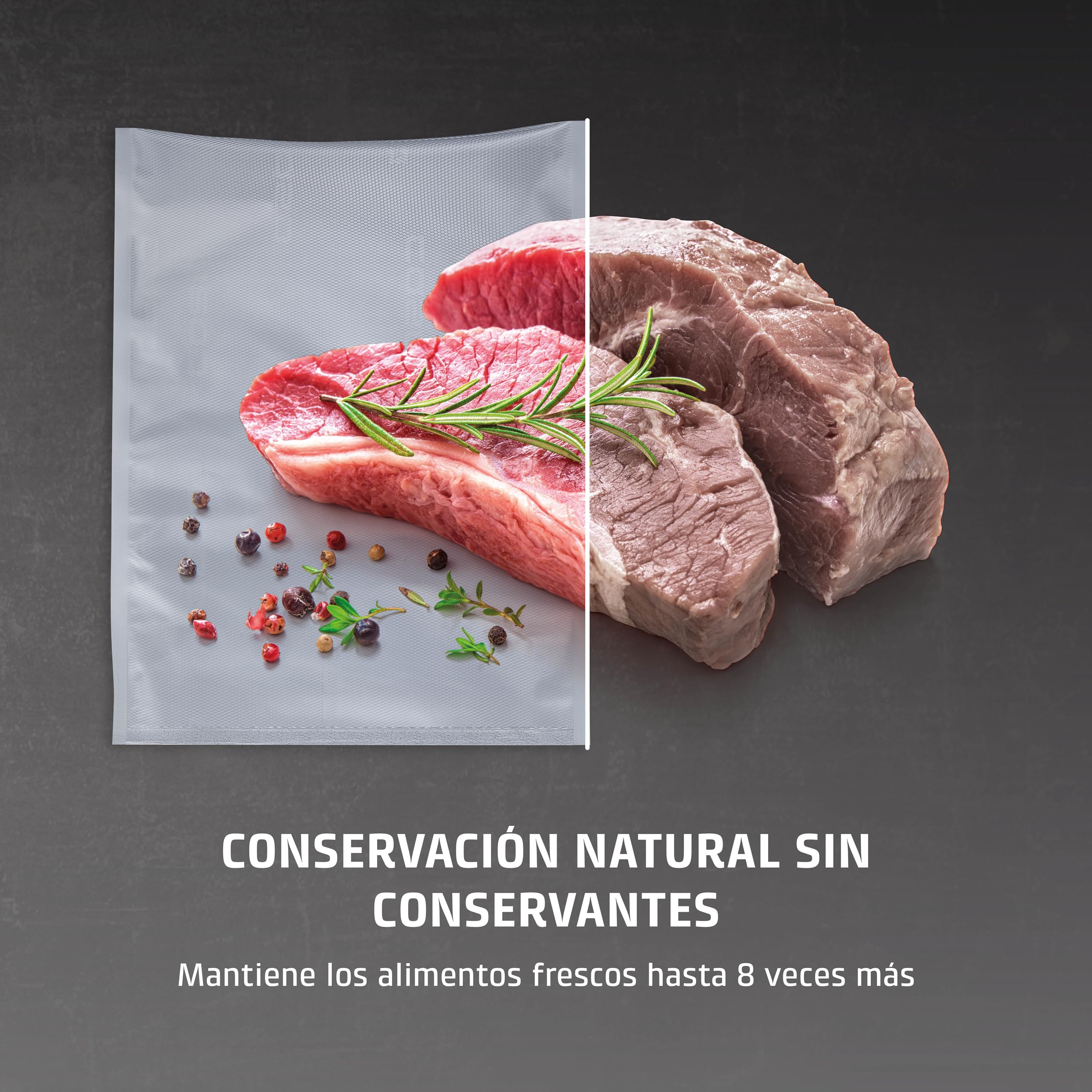 CASO VC 10 - Envasadora al vacío doméstica compacta - Maquina al Vacio de Alimentos - Costura de soldadura de 30 cm de largo y estable - Aplicación gratuita Food Manager - plateado