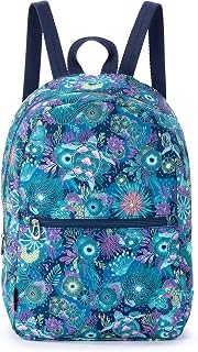 Women's Go Packable Backpack in Eco-Twill, Royal Blue Seascape, One Size