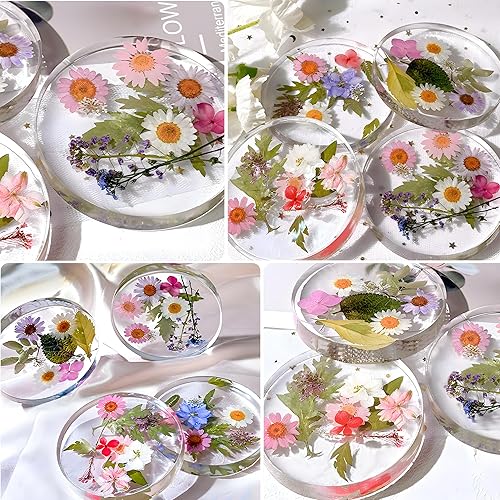 Miniatura 4 de Moldes de resina de 6 cavidades, posavasos redondos profundos, moldes de silicona para resina de 4 pulgadas de diámetro, moldes epoxi