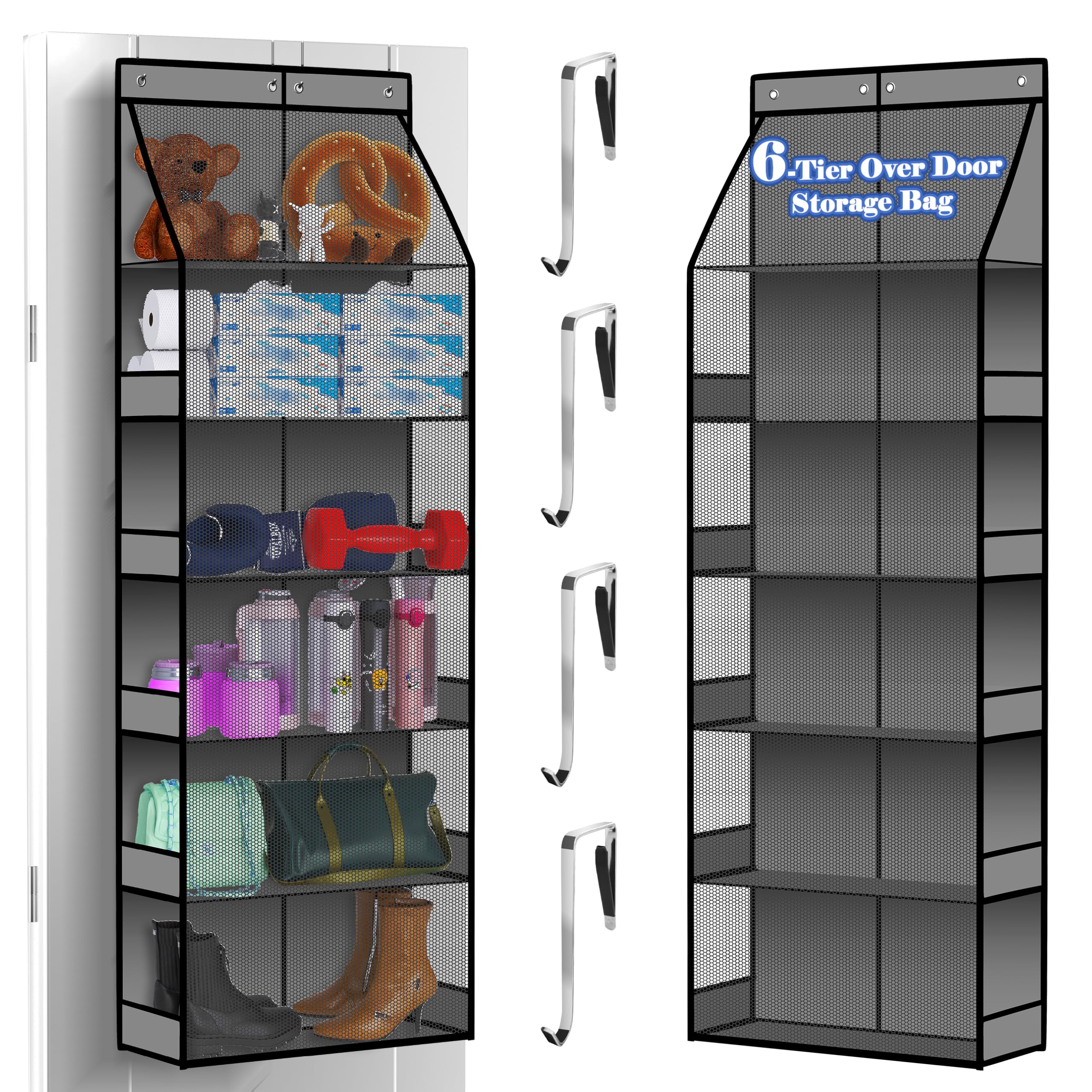 PAULONE 6-Tier Over The Door Shoe Organizer