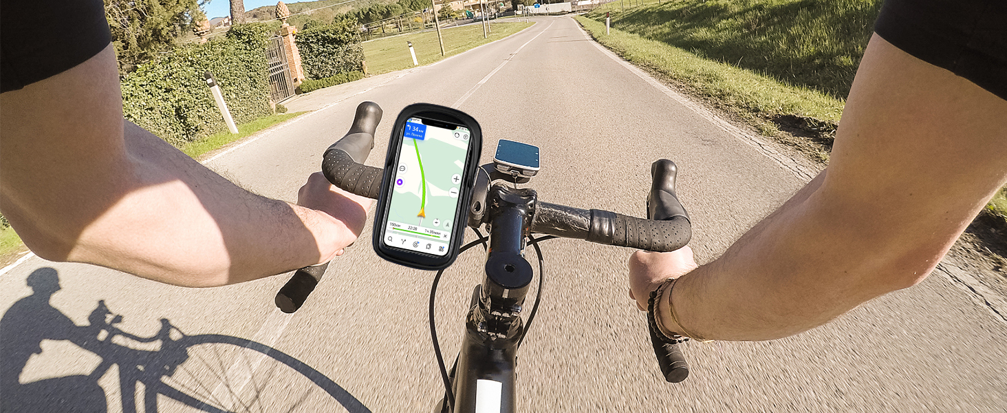 Porta Telefono Bici Impermeabile - Rotazione 360° Per Manubrio - Foto 11
