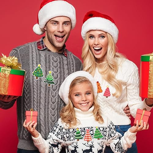 Miniatura 28 de 8 parches para planchar del día de San Patricio, trébol irlandés de la suerte, gnomo arcoíris, para coser, apliques bordados, verde de 4 hojas