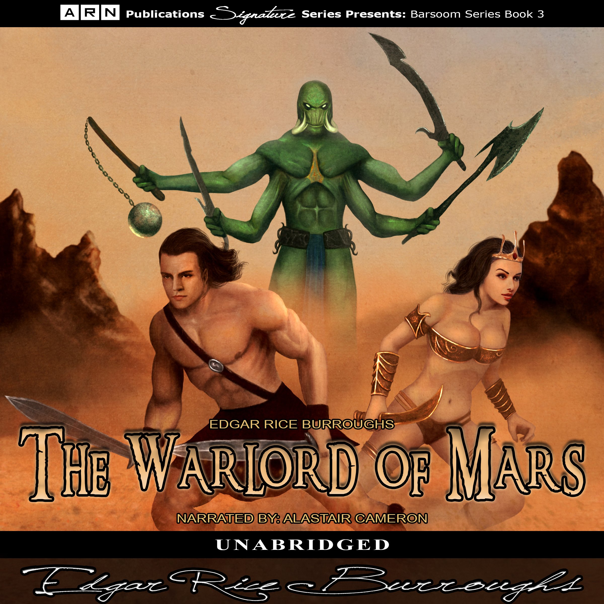 Cover art for The Warlord of Mars
