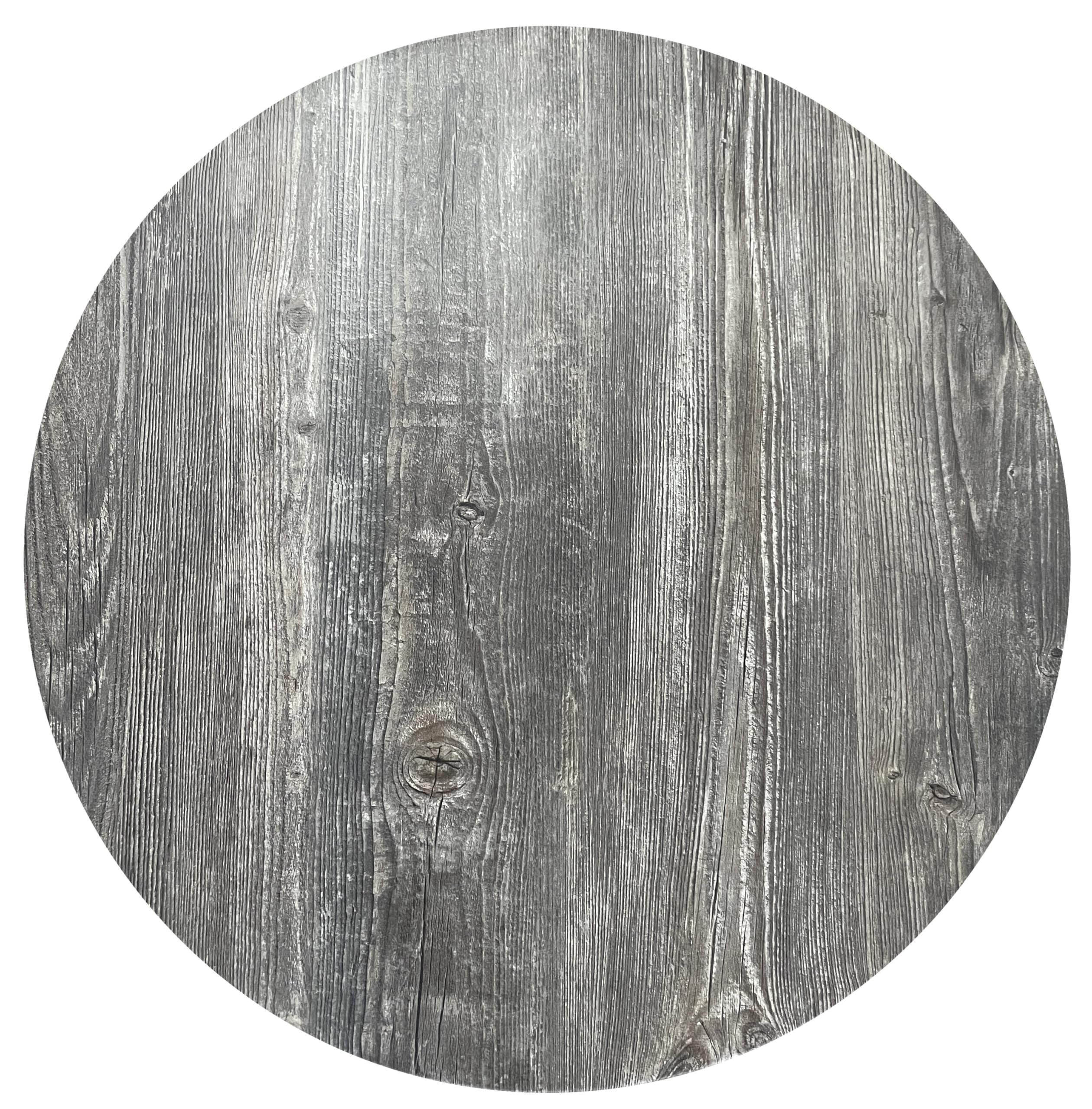 Tischplatten, Dekor Old Pine 80 cm rund, wetterfest für Garten, Terrasse, Balkon in Gastroqualität Ersatztischplatte Bistro Tisch Werzalitverfahren Wermodin Topalit Werza