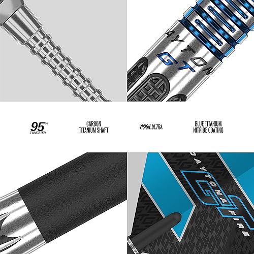 Miniatura 5 de Target Darts Daytona Fire GT03 - Juego de dardos con punta de acero de tungsteno (95 % 24G)