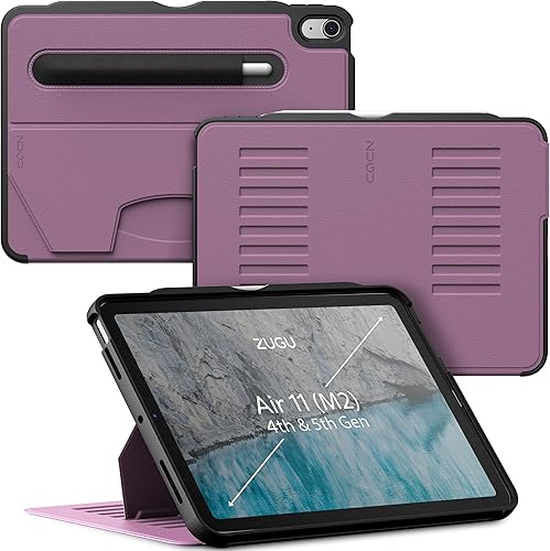 ZUGU CASE Funda protectora para iPad Air Gen 4 y 5 de 10.9 pulgadas (20202022) - Funda protectora, ultrafina, magnética, función de