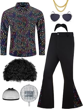 70s Disco Outfit for Men 1970s Disco Party Costume