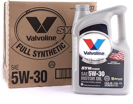 Valvoline SynPower 5W-30 Full Synthetic Motor Oil - 5qt Case of 3 787007-3PK