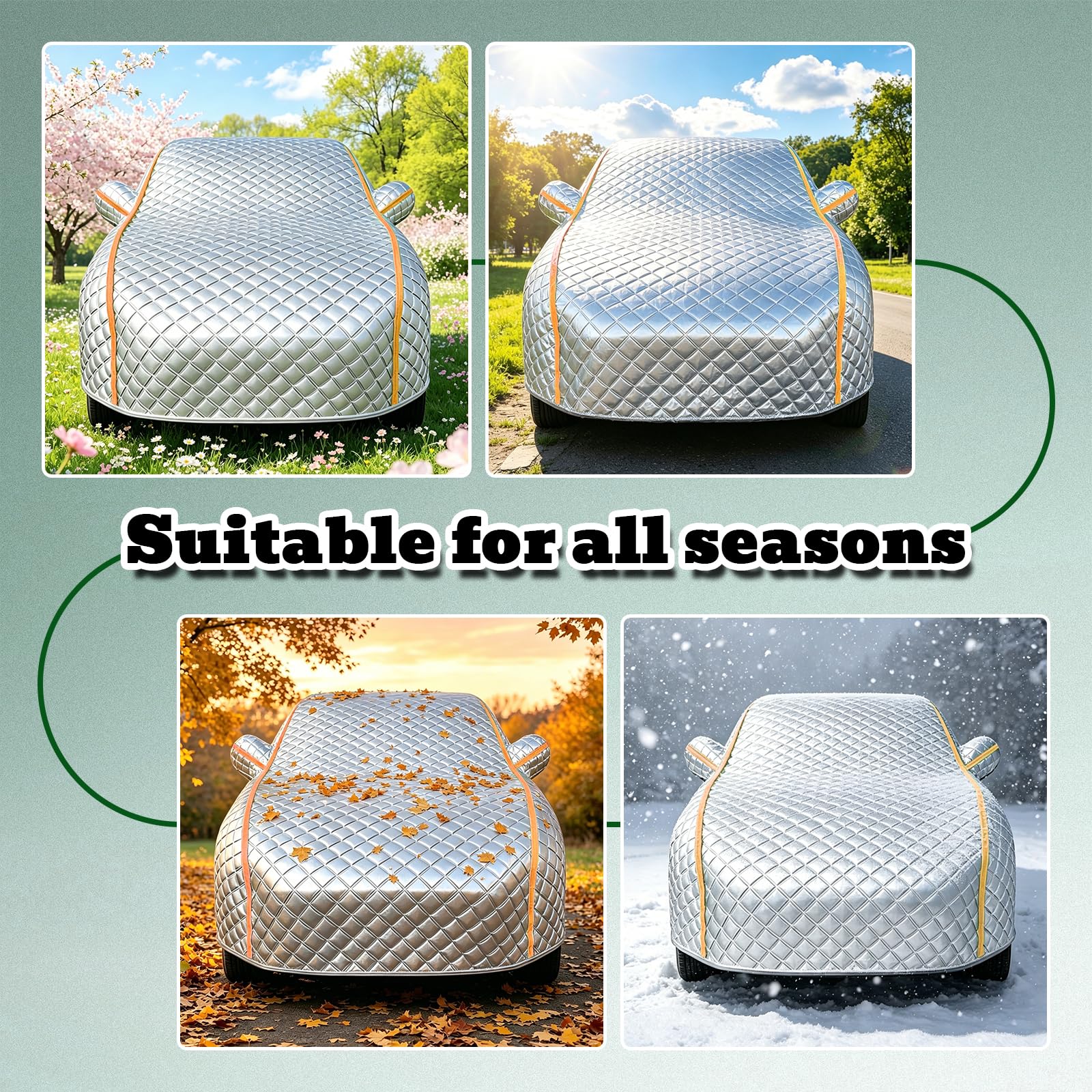 Telo Copertura Antigrandine per Mini Cooper 3 Porte 2000,Antigrandine Copriauto Auto,Copertura Auto Idrorepellente,Copriauto Completo per Esterni,Telo Rivestimento Veicolo