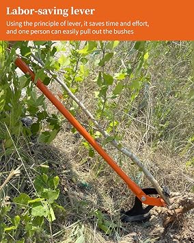 Large Size 14 - 2 Sapling Puller, Heavy-Duty Tree Root Puller Tool