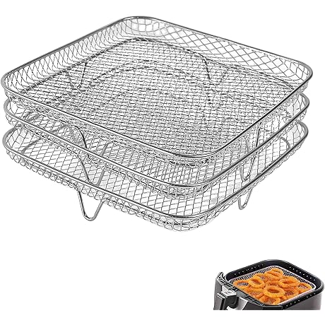 RAMLLY 8" Air Fryer Rack: Enhance Your Instant Pot Air Fryer Experience