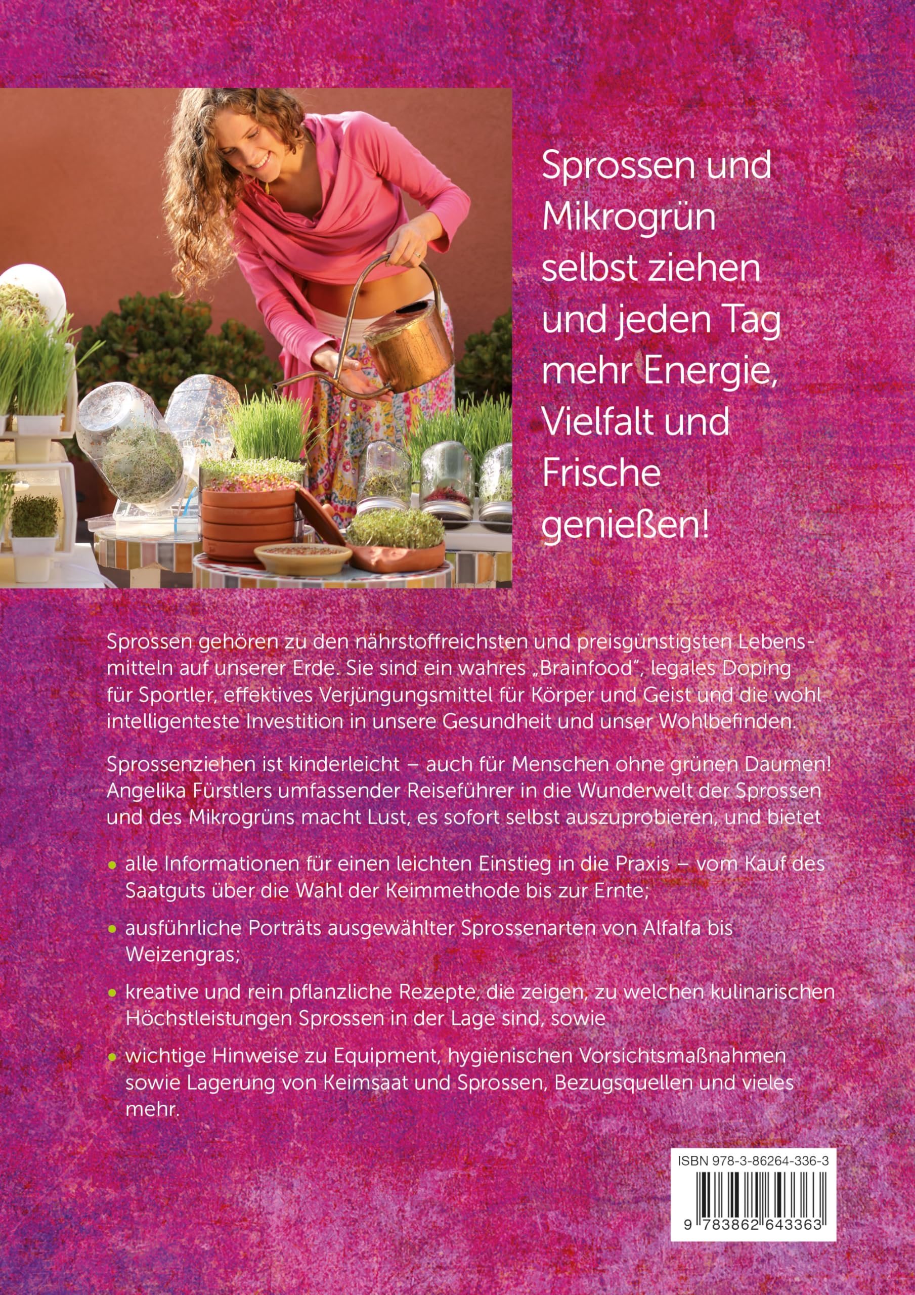 Sprossen & Mikrogrün: Die ultimativen Superfoods aus dem eigenen Küchengarten | Mit 40 kreativen Rezepten für Vitalität und Wohlbefinden | Sprossen ... 40 Pflanzen-Porträts - 40 kreative Rezepte"