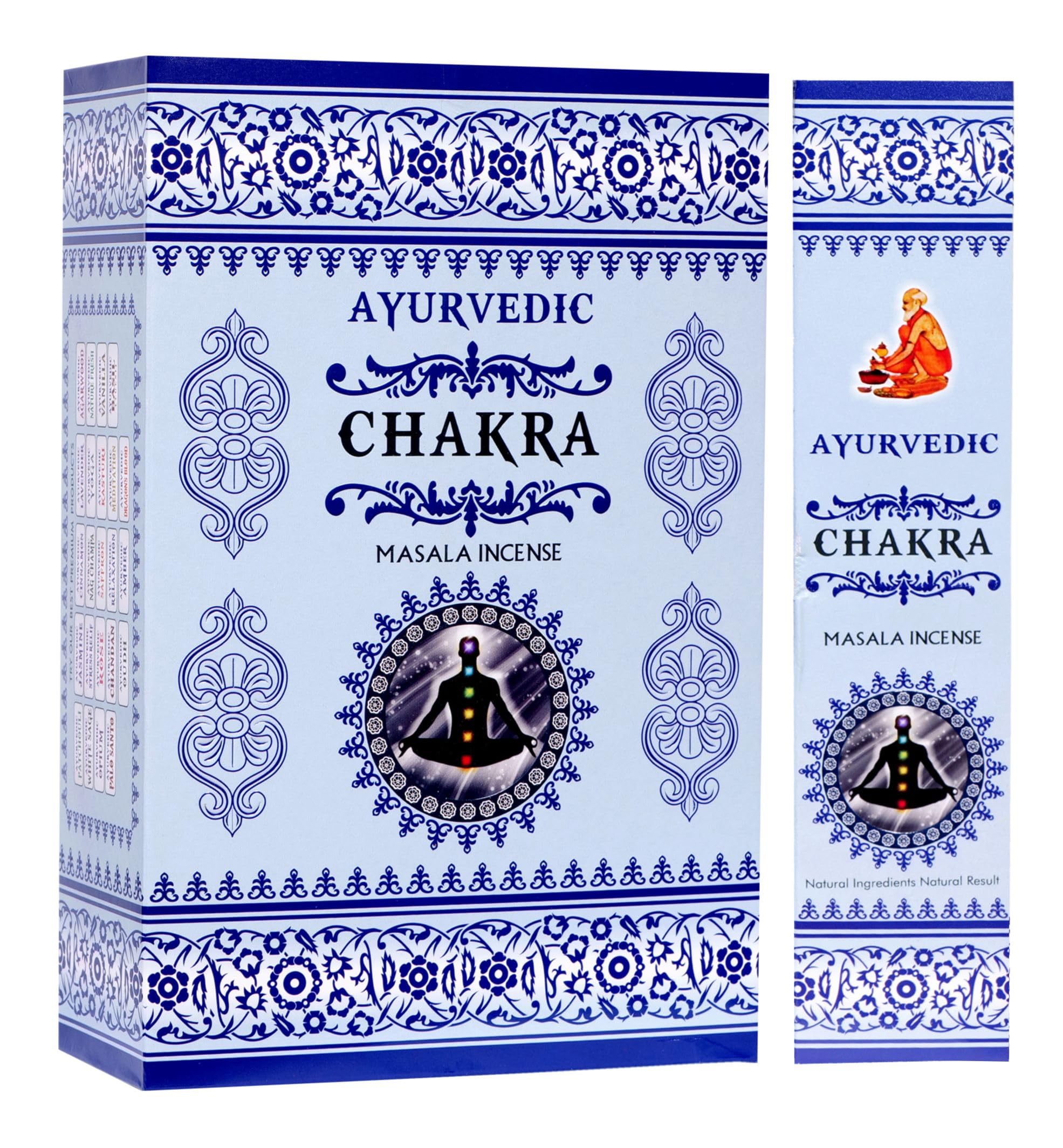 Bastoncini di incenso ayurvedici Chakra Masala – 12 x 15