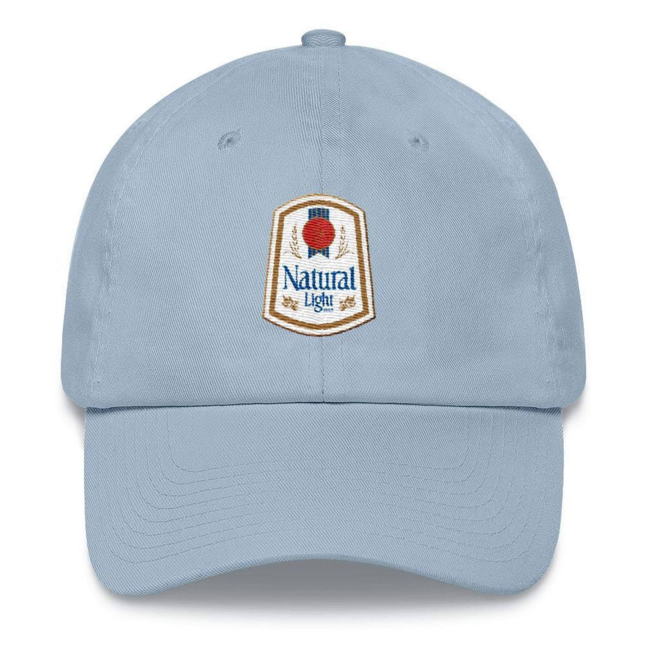 Natural Light Vintage Logo Adjustable Dad Hat Blue