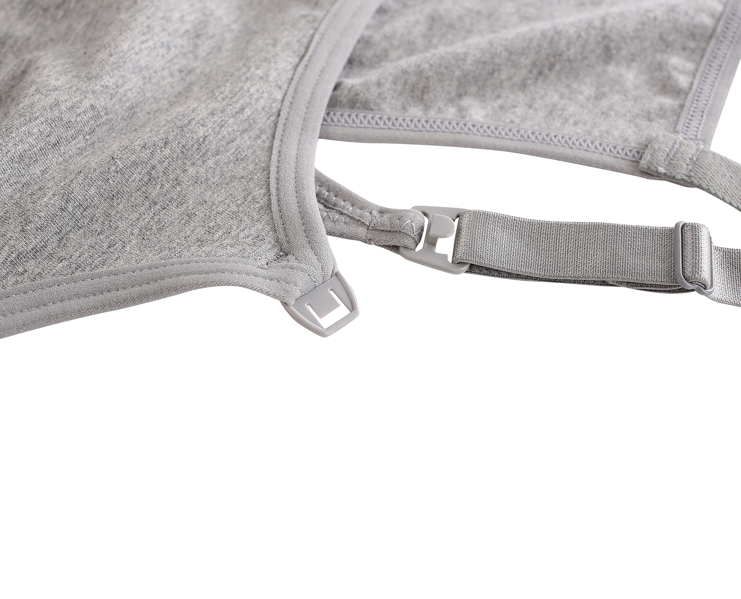 T-Shirt de Maternité d'allaitement, Top d'allaitement pour Femme Enceinte en Coton- Tee Shirt Grossesse- Dos de Dos